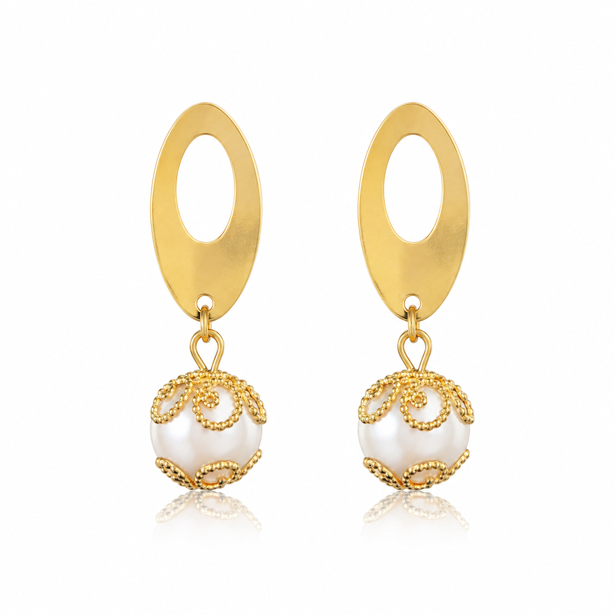 Brinco Dourado Pérola