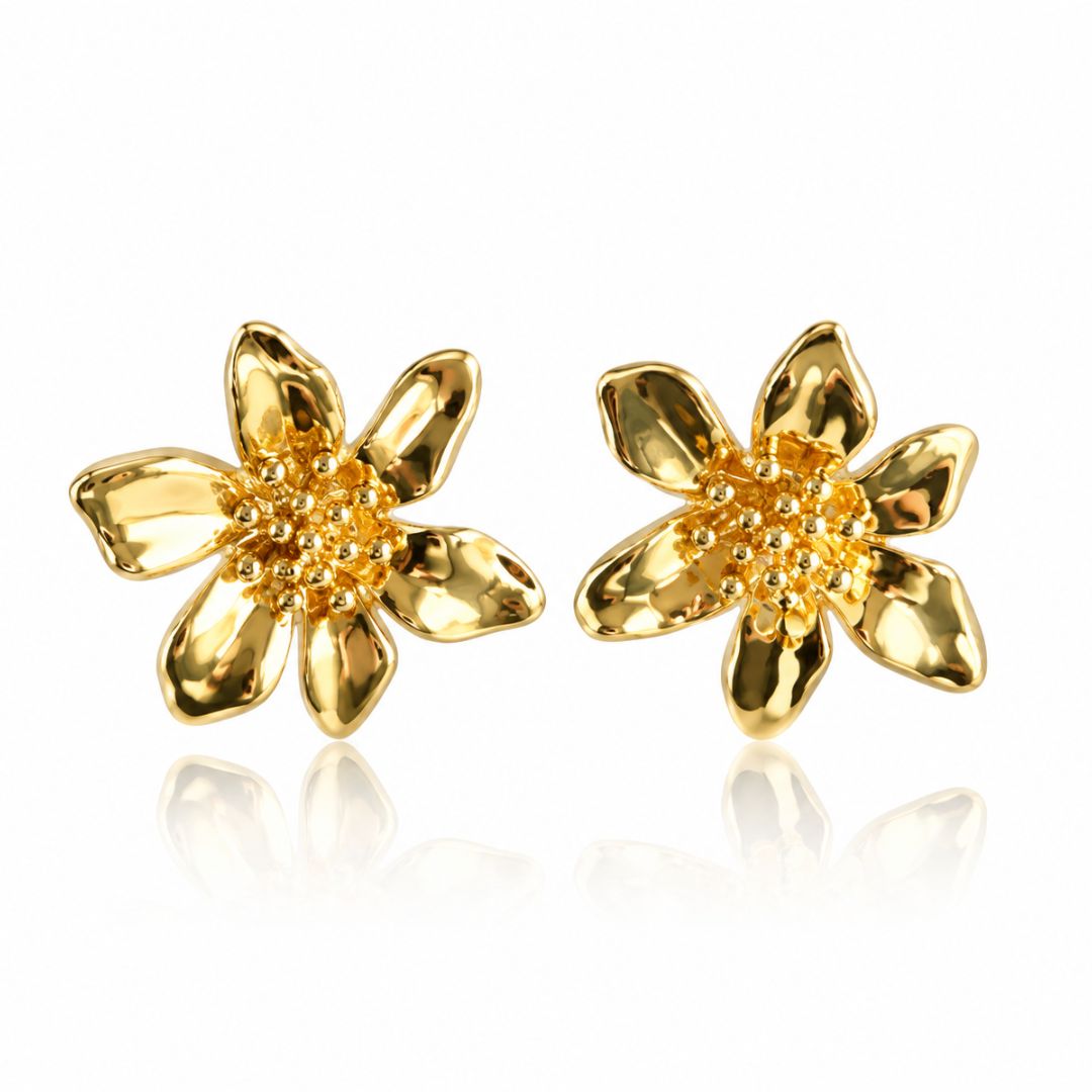 BRINCO FLOR DOURADO