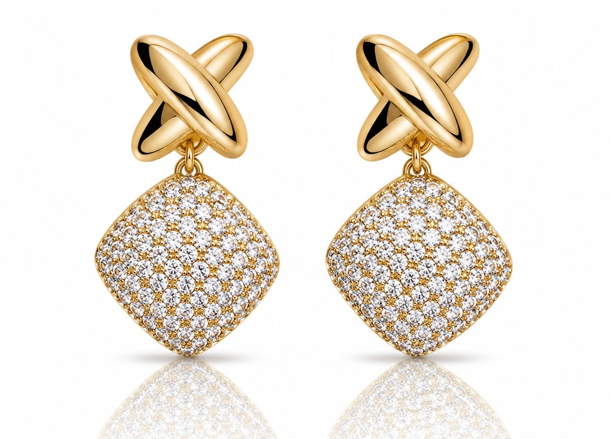 BRINCO DOURADO CRAVEJADO