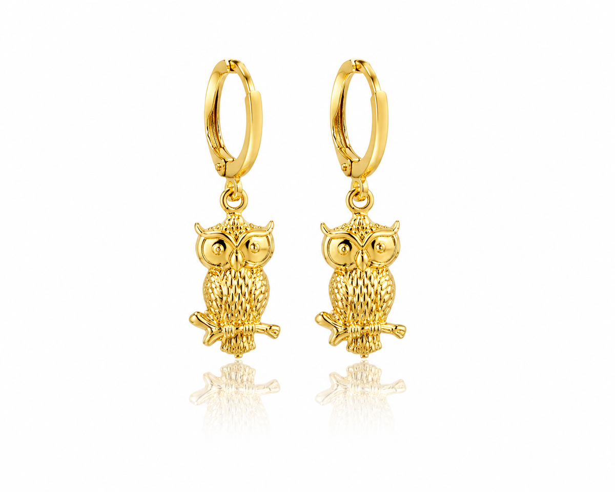Brinco Dourado Coruja