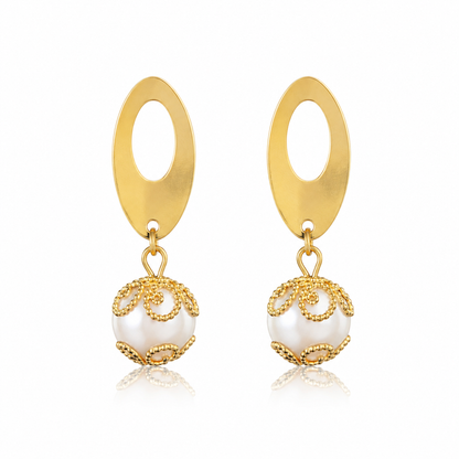 Brinco Dourado Pérola