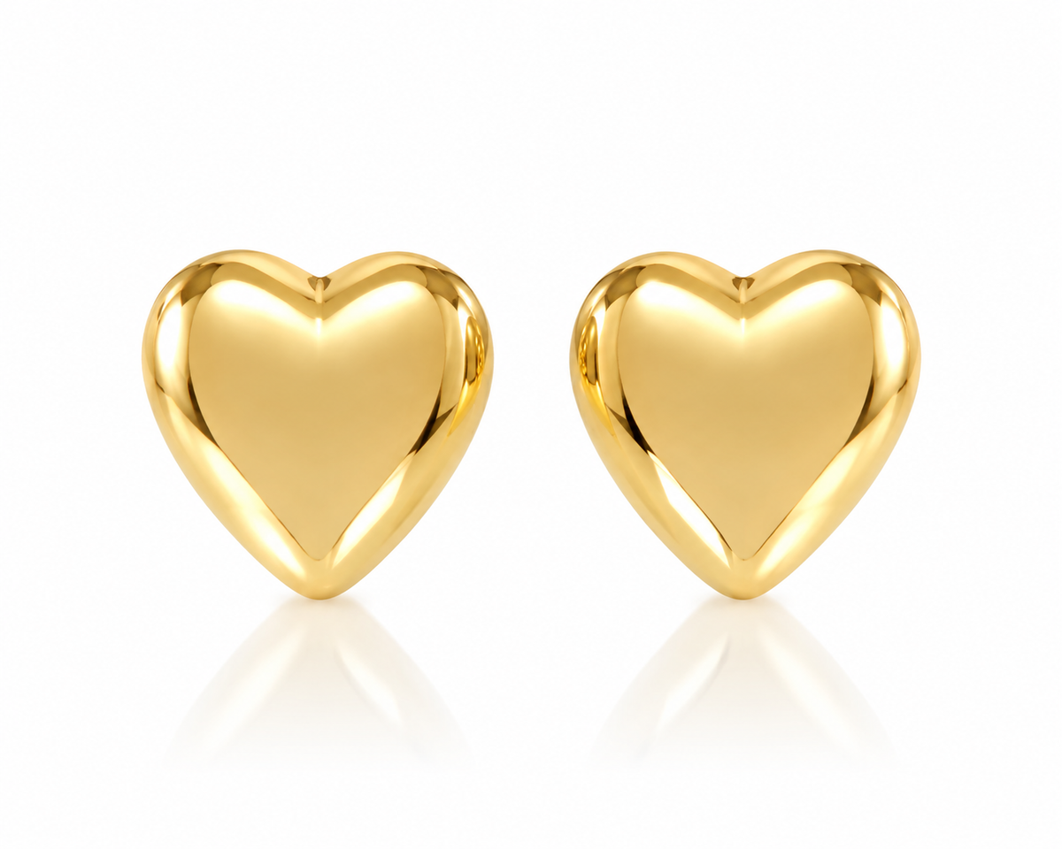 Brinco Dourado Coração