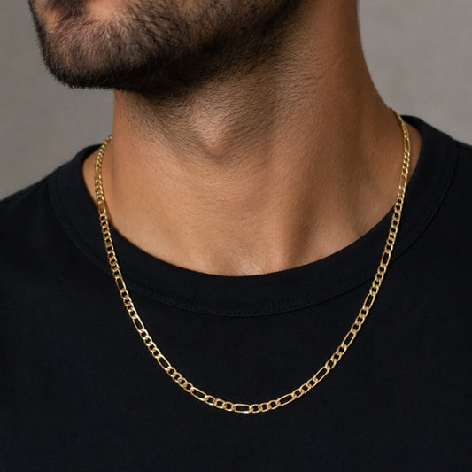 CORDÃO MASCULINO 3x1 DOURADO